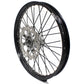 KKE CASTING 21/19 MX WHEELS SET FIT YAMAHA YZ125 YZ250 YZ250F YZ450F SILVER HUB BLACK RIM - KKE Racing
