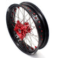 KKE 17 Inch OEM Size Supermoto Wheels for Honda XR650L 1993-2022 Red Nipple