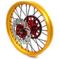 KKE 21" 19" Cast Red Hubs Billet With Gold Rim For HONDA CR125R 1998-2001 CR250R 1997-2001