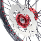 KKE 21 & 19 Casting MX Wheels for Honda CR125R 1998-2001 CR250R 1997 Red Black Disc