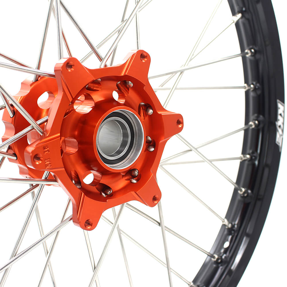 KKE 21/18 CUSH DRIVE WHEELS SET FIT KTM EXC EXCR EXCF 125-530CC 250 300 350 450 525 530 2003-2019 - KKE Racing