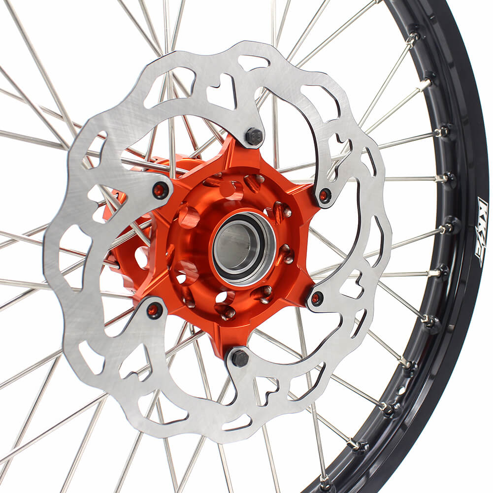 KKE 21/18 21/19 MX ENDURO WHEELS RIMS SET FIT KTM SXF XCF XCW EXCR EXCF 125-530 250 300 350 450 525 530CC - KKE Racing