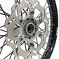 KKE CASTING 21/19 MX WHEELS SET FIT YAMAHA YZ125 YZ250 YZ250F YZ450F SILVER HUB BLACK RIM - KKE Racing