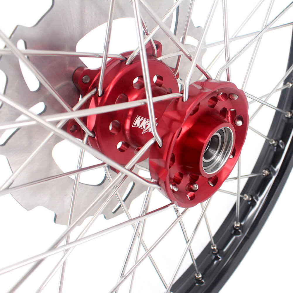 KKE 21&18 21&19 Wheels for HONDA CR125R 1998-2001 CR250R 1997-2001 Red&Black