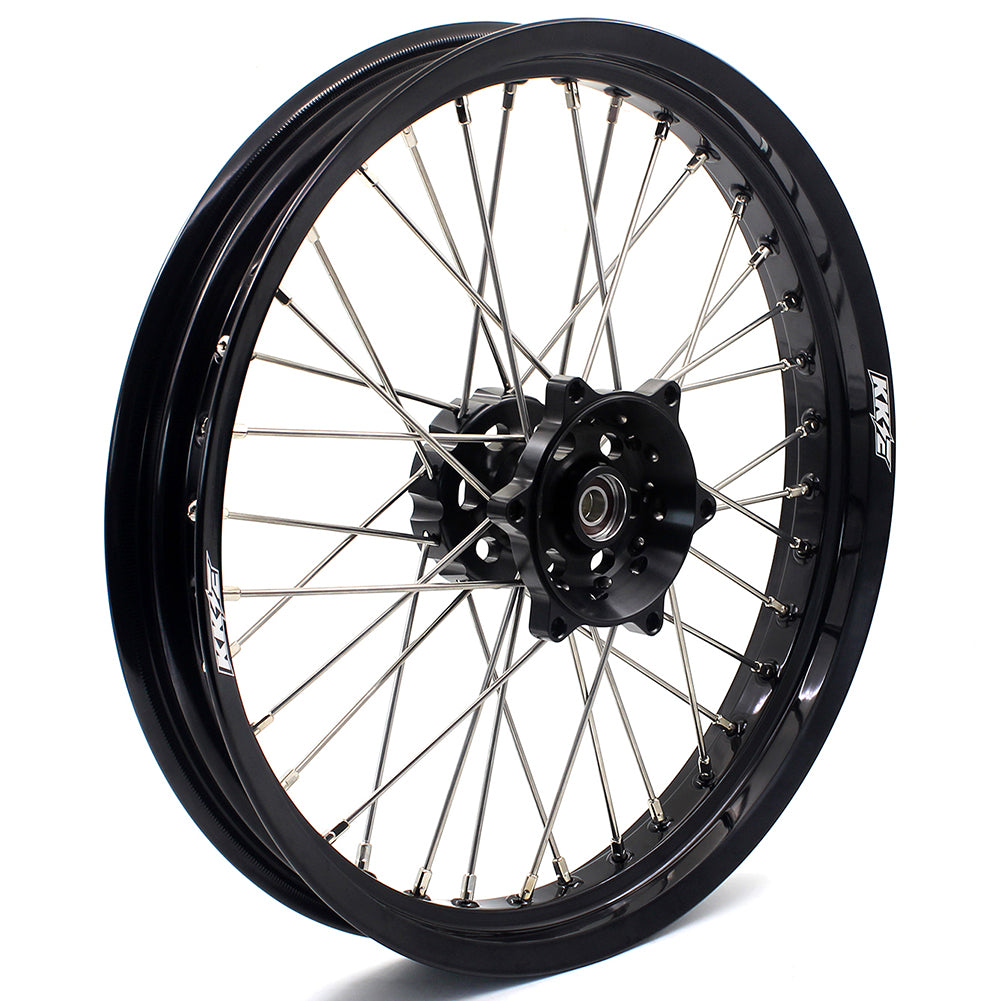 KKE 2.5*19 & 4.25*17 Cush Drive Supermoto Wheels for SUZUKI Dr650se 1996-2021 Black