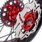 KKE 3.5 & 4.25 Supermoto Wheels For Honda XR650L 1993-2021 Red Nipples & Black Spokes