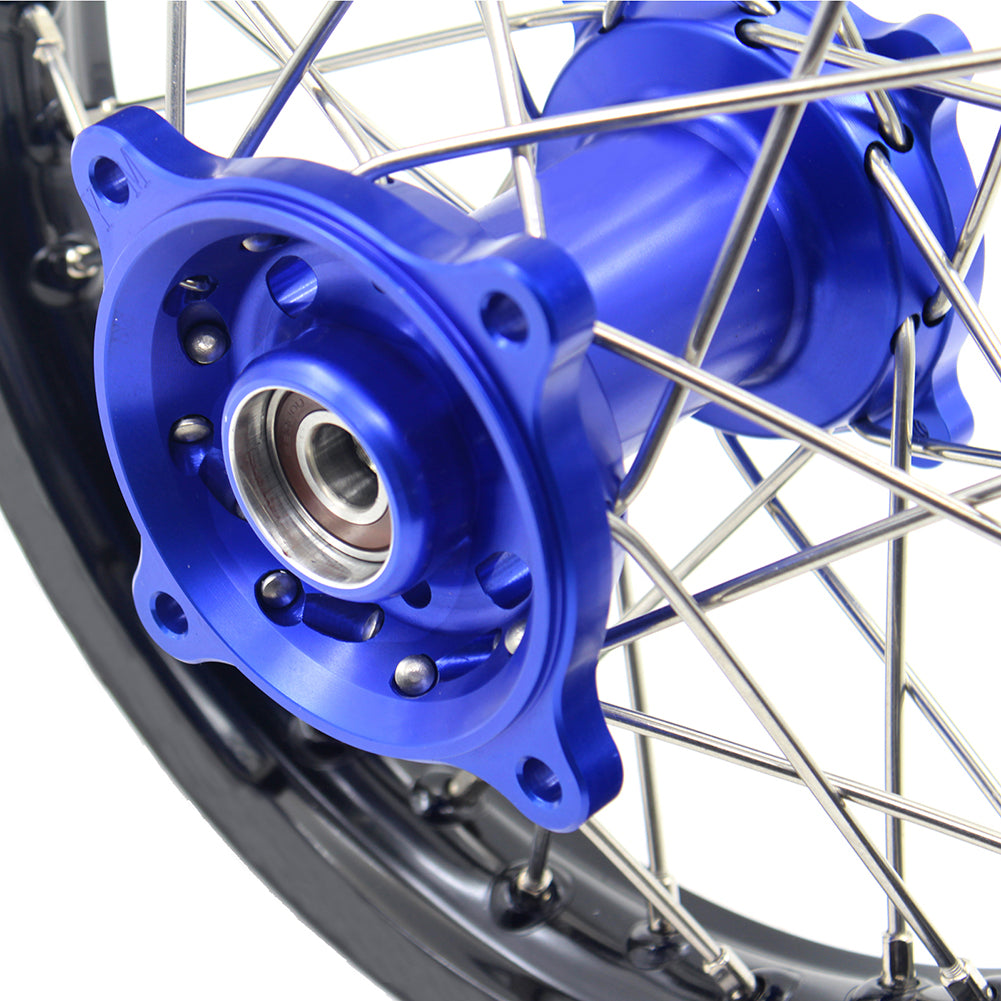 KKE 14 & 12 Kids Wheels Rims Set for YAMAHA YZ65 2018-2023 Blue