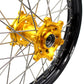 KKE 21" & 19" MX WHEELS RIMS SET FOR SUZUKI RMZ250 2007-2019 RMZ450 2005-2019 GOLD CNC HUBS OFF ROAD MOTORCYCLE RIMS - KKE Racing