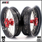 KKE 3.5 & 4.25 Supermoto Motard Wheels Rims for BETA RR 2013-2022 Red Hubs