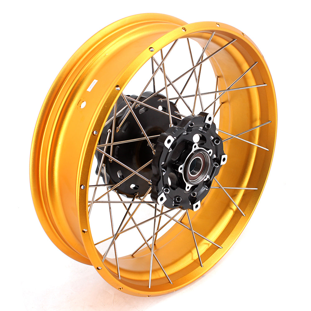 VMX-Racing 19in. 17in. Tubeless Wheels Fit For BMW F750GS 2019-2024 Gold GLM Rims