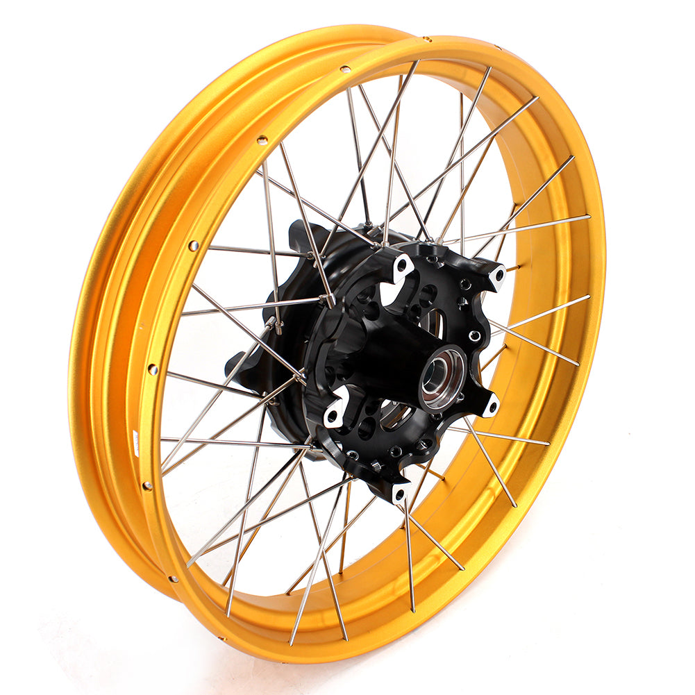 VMX-Racing 19in. 17in. Tubeless Wheels Fit For BMW F750GS 2019-2024 Gold GLM Rims