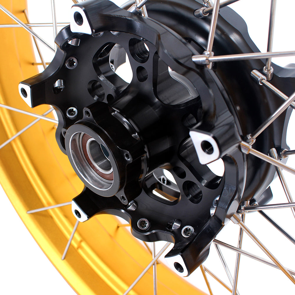 VMX-Racing 19in. 17in. Tubeless Wheels Fit For BMW F750GS 2019-2024 Gold GLM Rims