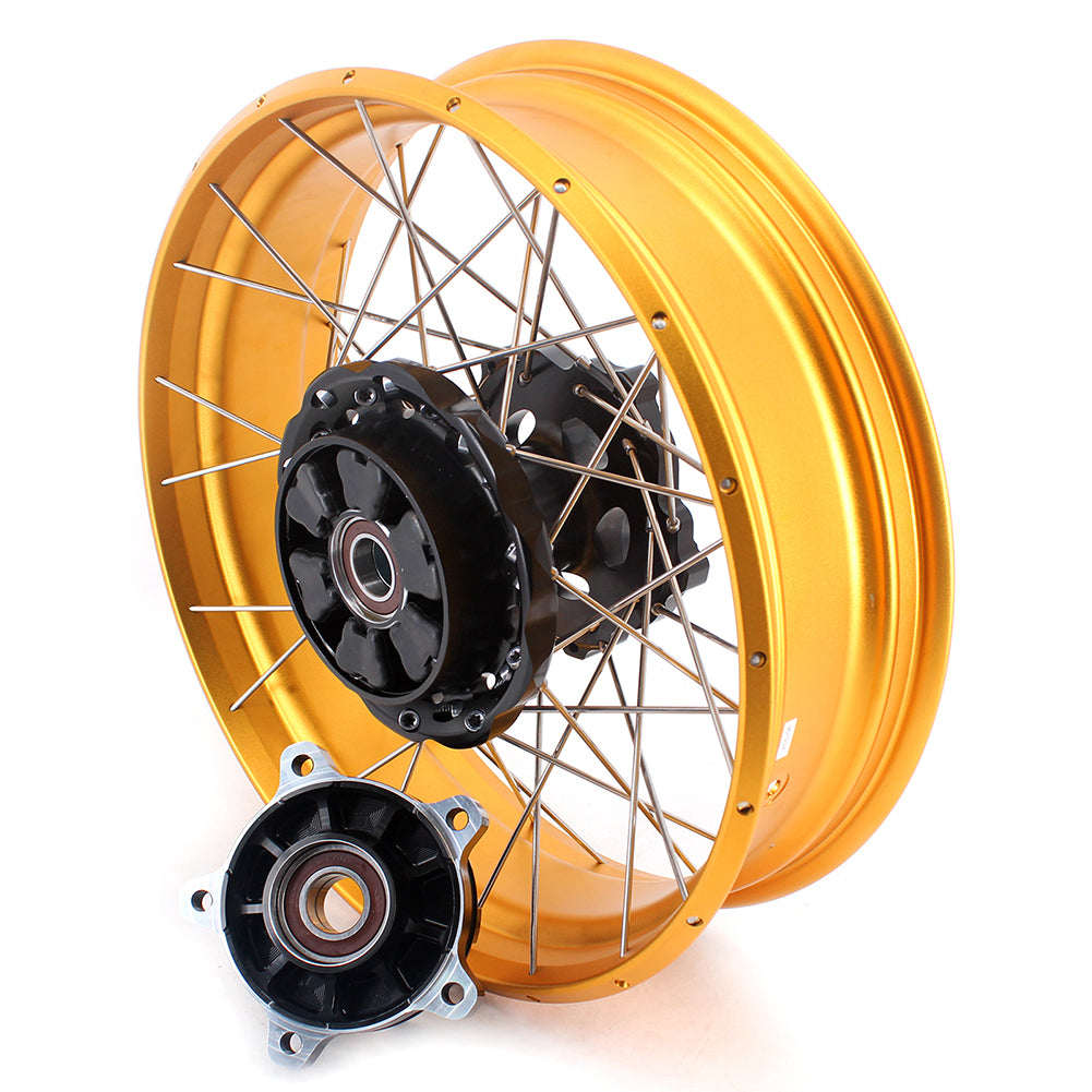 VMX-Racing 19in. 17in. Tubeless Wheels Fit For BMW F750GS 2019-2024 Gold GLM Rims