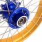 VMX 19inch 17inch CUSH Drive Spoked Tubeless Wheels Set For BMW G310GS 2016-2024 Blue Hub & Gold Rim