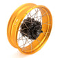 VMX 2.5*19 & 4.25*17 Tubeless Wheels Rims Fit Honda CB500X 2022 Black Hub & Gold Rims