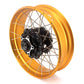 VMX 2.5*19 & 4.25*17 Tubeless Wheels Rims Fit Honda CB500X 2022 Black Hub & Gold Rims