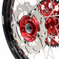 KKE 21/18 21/19 MX Wheels Rims Set For Honda XR400R 1996-2004 XR600R 1991-2000 Red Nipples