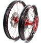 KKE 21&18 21&19 Wheels for HONDA CR125R 1995-1997 CR250R 1995-1996 Red Nipples