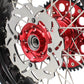 KKE 3.5 & 4.25*17in. Supermoto Rims for Honda CRF250R 14-24 CRF450R 13-24 Red&Black Disc