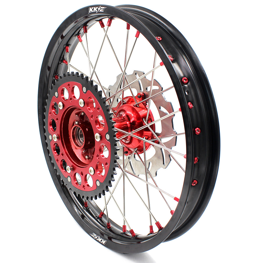 KKE CASTING 21/18 21/19 FIT HONDA XR400R 1996-2004 XR600R 1991-2000 COMPLETE DIRTBIKES WHEELS SET REAR 220MM DISC - KKE Racing