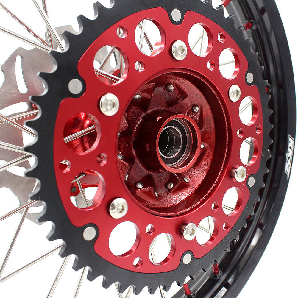 KKE CASTING 21/18 21/19 FIT HONDA XR400R 1996-2004 XR600R 1991-2000 COMPLETE DIRTBIKES WHEELS SET REAR 220MM DISC - KKE Racing