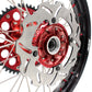 KKE 21&18 21&19 Casting Wheels for HONDA CR125R 1995-1997 CR250R 1995-1996 Disc Red Nipples
