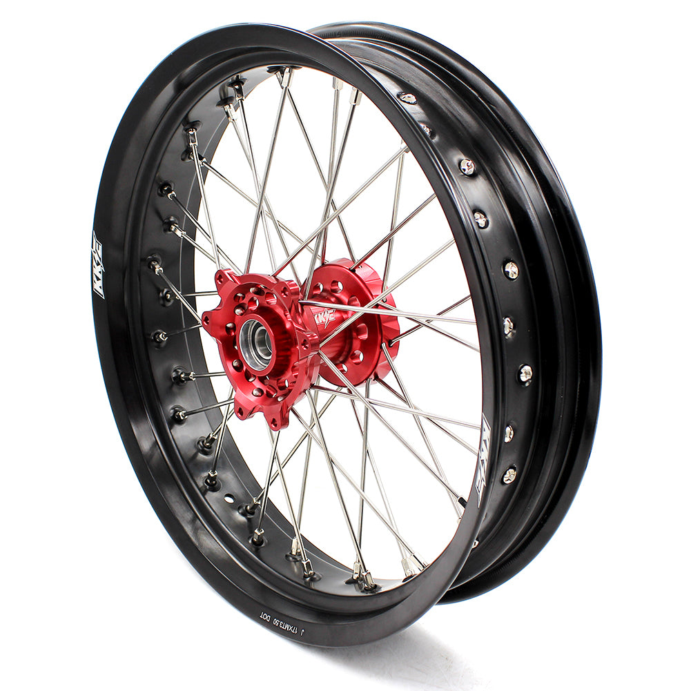 KKE 3.5*16.5 & 5.0*17 Supermoto Wheels for Honda CRF250R 04-13 CRF450R 02-12