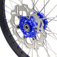 KKE 1.6*21 2.15*18 Enduro Wheels Set for SUZUKI DRZ400 00-04 DRZ400E 00-07 DRZ400S 00-18 Blue Nipple Black Spoke - KKE Racing