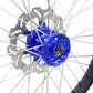 KKE 1.6*21 2.15*18 Enduro Wheels Set for SUZUKI DRZ400 00-04 DRZ400E 00-07 DRZ400S 00-18 Blue Nipple Black Spoke - KKE Racing