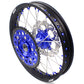 KKE 21 & 18 Inch Enduro Wheels Set for SUZUKI DRZ400SM 2005-2018 Blue Nipple Complete Rims - KKE Racing