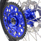 KKE 21 & 18 Spoked Enduro Wheels Set for SUZUKI DRZ400SM 05-18 Blue Hub Off Road Motorcycle Black Rims - KKE Racing
