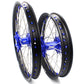 KKE 21 & 18 Inch Enduro Wheels Set for SUZUKI DRZ400SM 2005-2018 Blue Nipple Complete Rims - KKE Racing