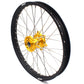 KKE 21 & 18 CNC SPOKED ENDURO WHEELS RIMS SET FOR SUZUKI DRZ400 00-04 DRZ400E 00-07 DRZ400S 00-18 GOLD HUB BLACK RIM - KKE Racing