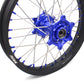 KKE 1.6*21 2.15*18 Enduro Wheels Set for SUZUKI DRZ400 00-04 DRZ400E 00-07 DRZ400S 00-18 Blue Nipple Black Spoke - KKE Racing