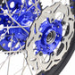 KKE 1.6*21 2.15*18 Enduro Wheels Set for SUZUKI DRZ400 00-04 DRZ400E 00-07 DRZ400S 00-18 Blue Nipple Black Spoke - KKE Racing
