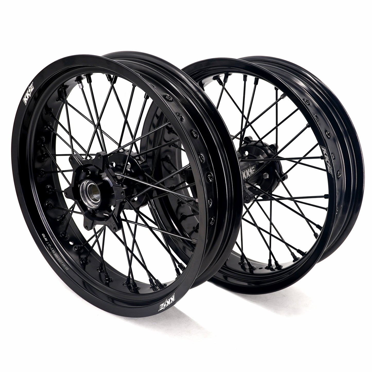 KKE 3.5/5.0*17" Supermoto Wheels Rims Fit KTM EXC EXCF SX SXF XCW XCF 125-530 2003-2023