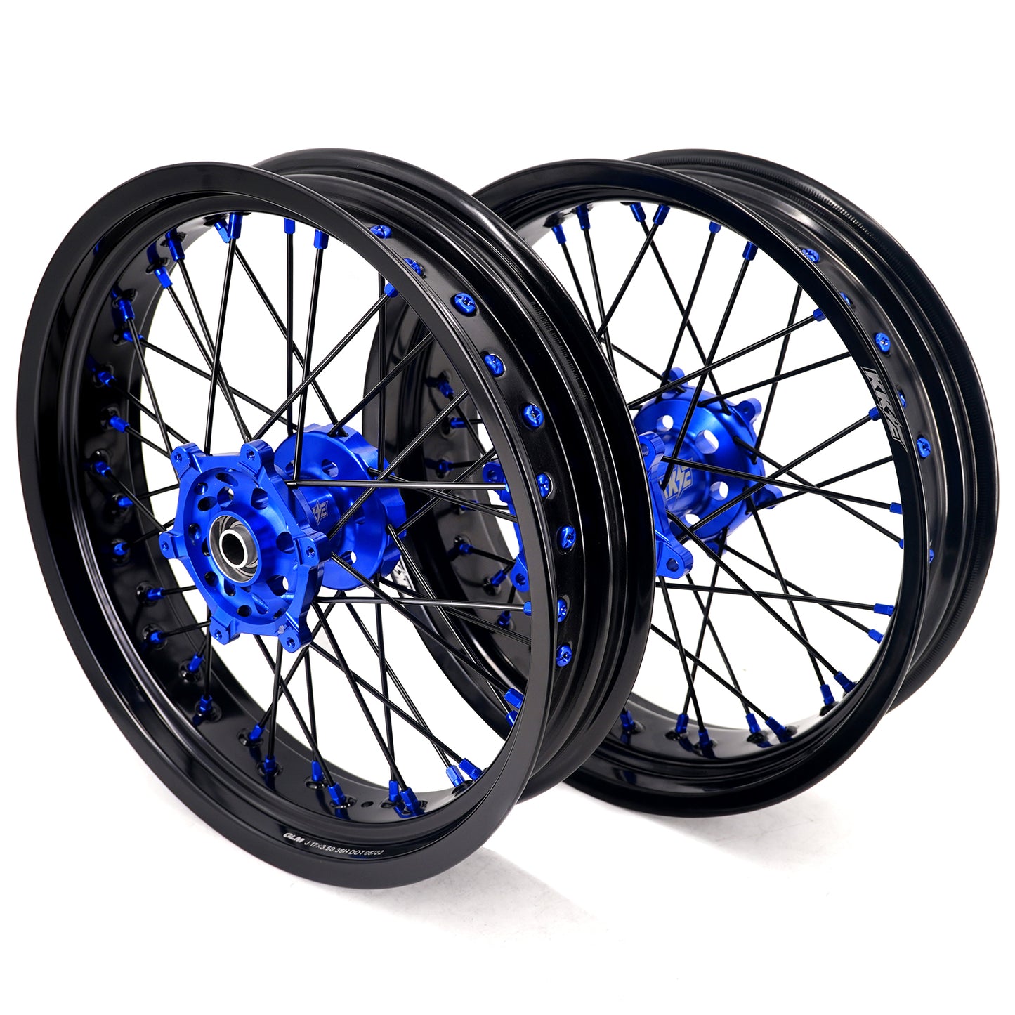 KKE 3.5/4.25*17" Supermoto Wheels Rims For YAMAHA WR250F 2001-2019 WR450F 2003-2018