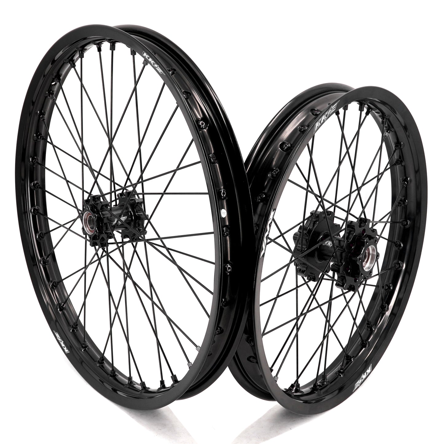 KKE Factory Stock KKE 1.6*21" & 1.85*18" Electric Dirtbike Wheels Rim For SurRon Light Bee-X 2019-2024 Black