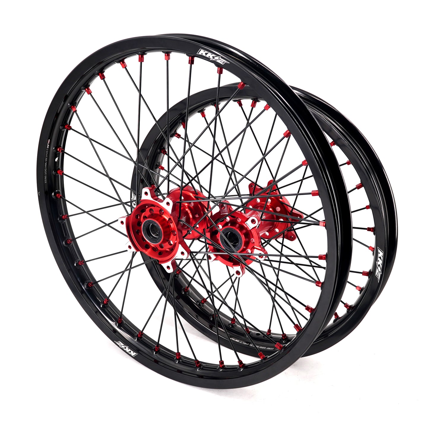KKE 1.6*21" & 2.15*18" Electric Dirtbike Wheels Rim Fit For SurRon Ultra Bee 2023 Red