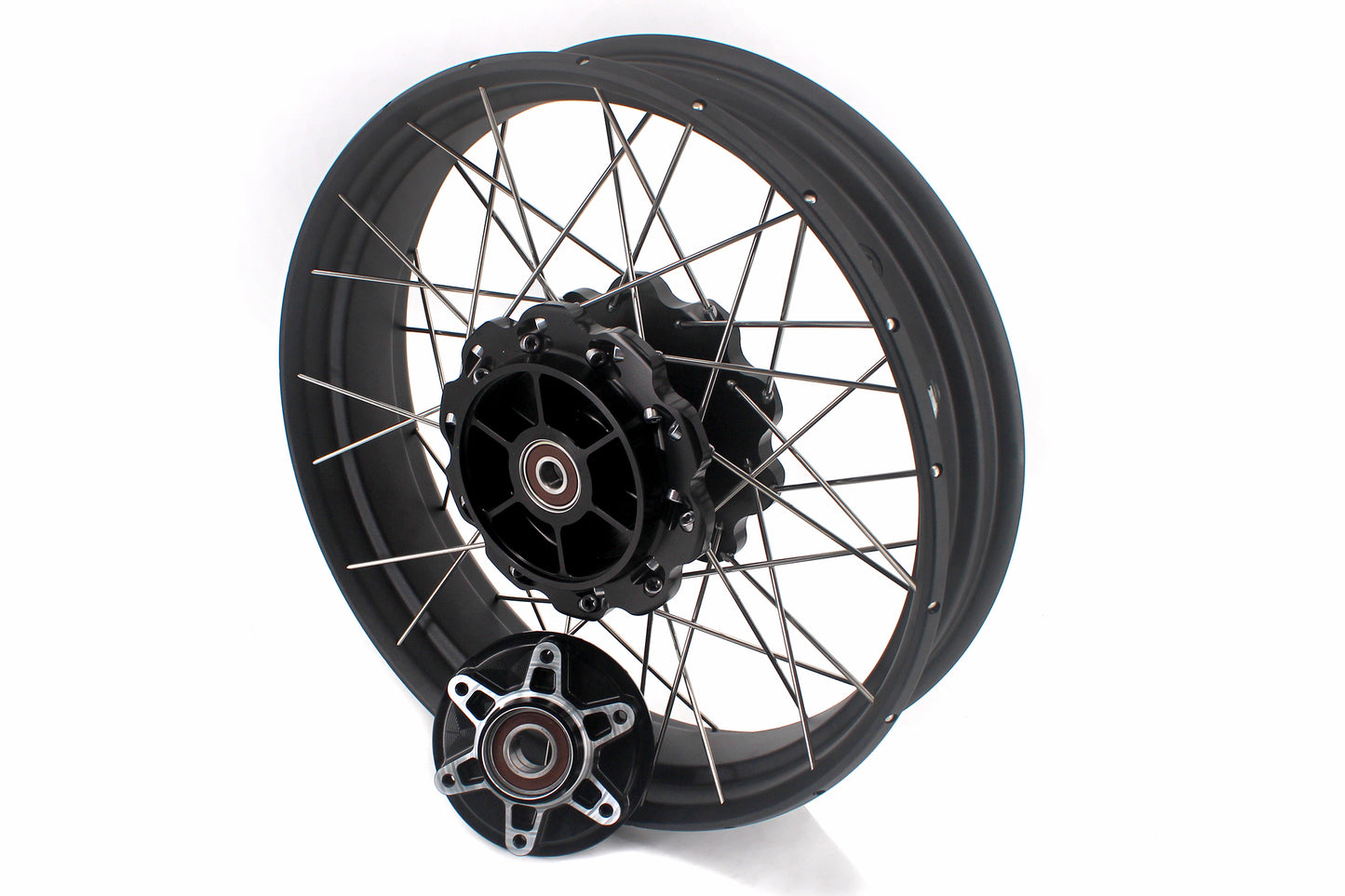 VMX-Racing 19-17in. Spoke Tubeless Wheels Fit For KTM390 Adventure Orange/White Fit For Husqvarna 401 2020 2021
