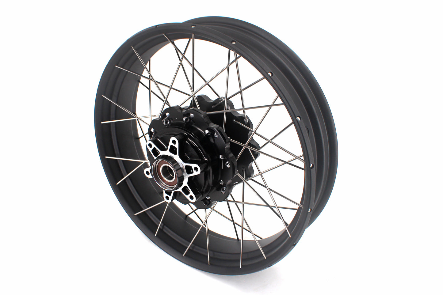 VMX-Racing 19-17in. Spoke Tubeless Wheels Fit For KTM390 Adventure Orange/White Fit For Husqvarna 401 2020 2021