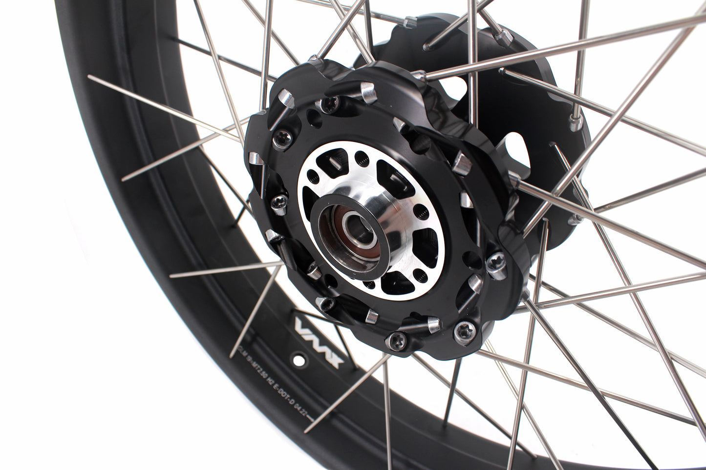 VMX-Racing 19-17in. Spoke Tubeless Wheels Fit For KTM390 Adventure Orange/White Fit For Husqvarna 401 2020 2021