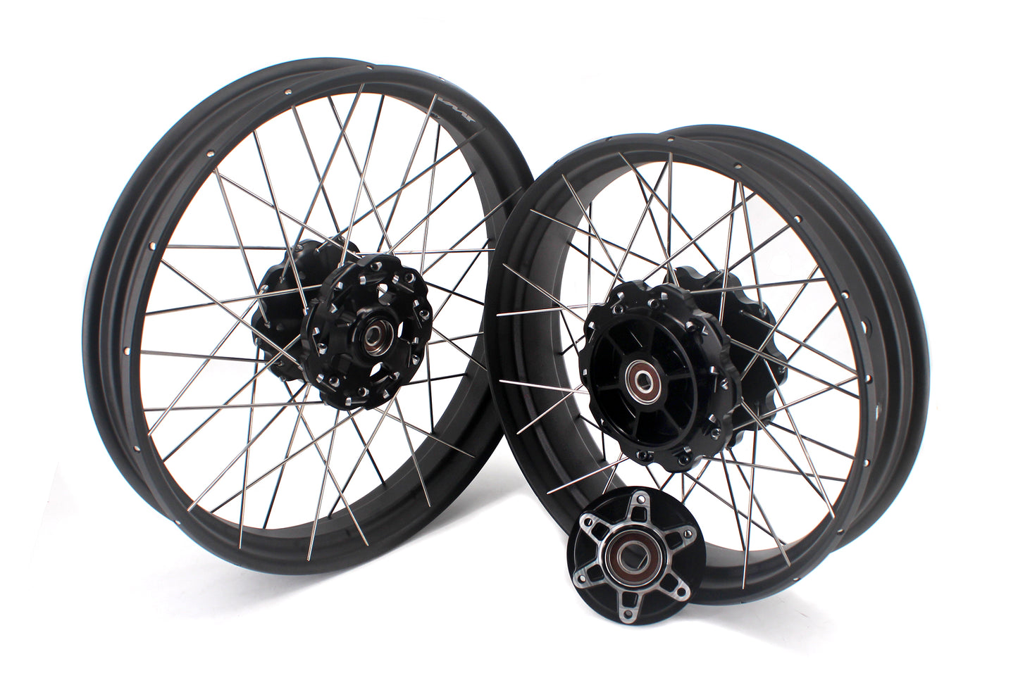 VMX-Racing 19-17in. Spoke Tubeless Wheels Fit For KTM390 Adventure Orange/White Fit For Husqvarna 401 2020 2021