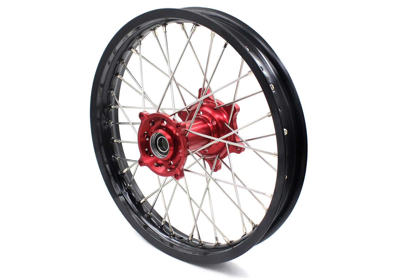 KKE 21 & 18 Enduro Wheels Rims for Husqvarna TE TC FE FC SMR TXC  2000-2013 Red Hubs