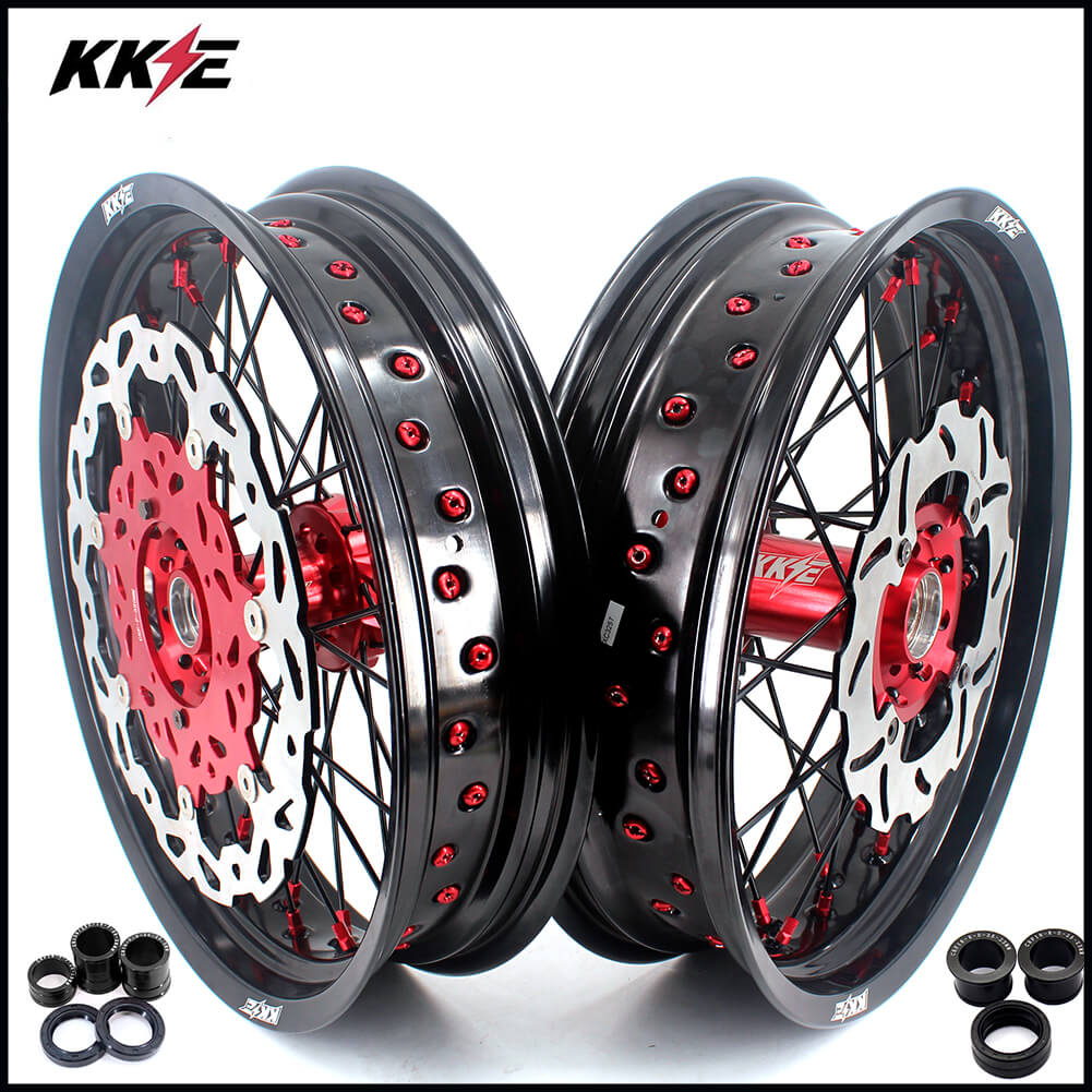 KKE 17 Inch Supermoto Wheels Fit for Honda CRF450L 2019-2021 CRF250R CRF450R 2024