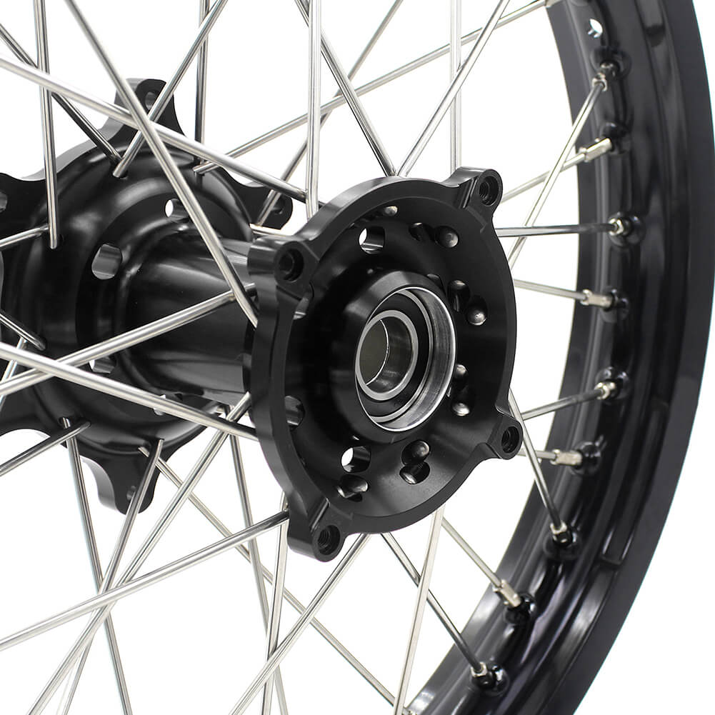 KKE 21 & 19 Wheels for HUSQVARNA TE TC FE FC SMR TXC 2000-2013 Black