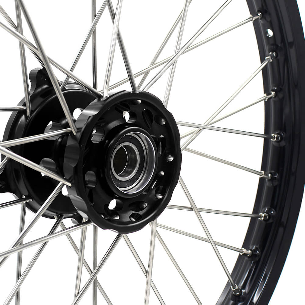 KKE 21 & 19 Wheels for HUSQVARNA TE TC FE FC SMR TXC 2000-2013 Black