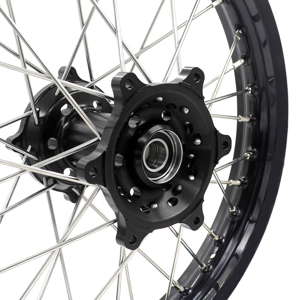 KKE 21 & 19 Wheels for HUSQVARNA TE TC FE FC SMR TXC 2000-2013 Black