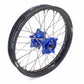 KKE 21 & 18 Enduro Wheels For KAWASAKI KX450F 2019 2020 2021 Blue Hubs Black Rim