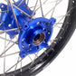 KKE 21 & 18 Enduro Wheels For KAWASAKI KX450F 2019 2020 2021 Blue Hubs Black Rim